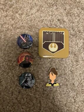 star wars 5 pin set